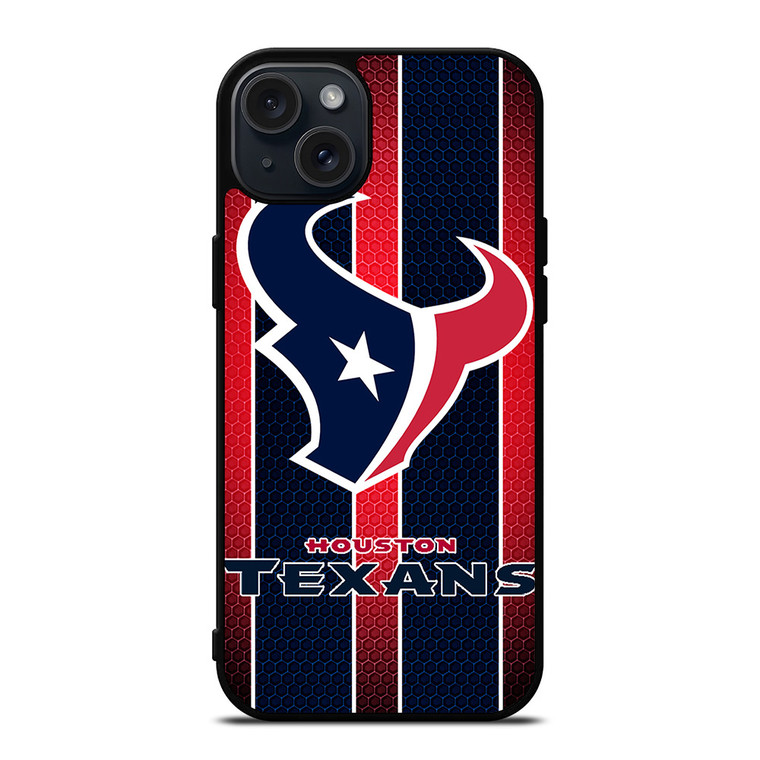 HOUSTON TEXANS STRIPE LOGO iPhone 15 Plus Case Cover