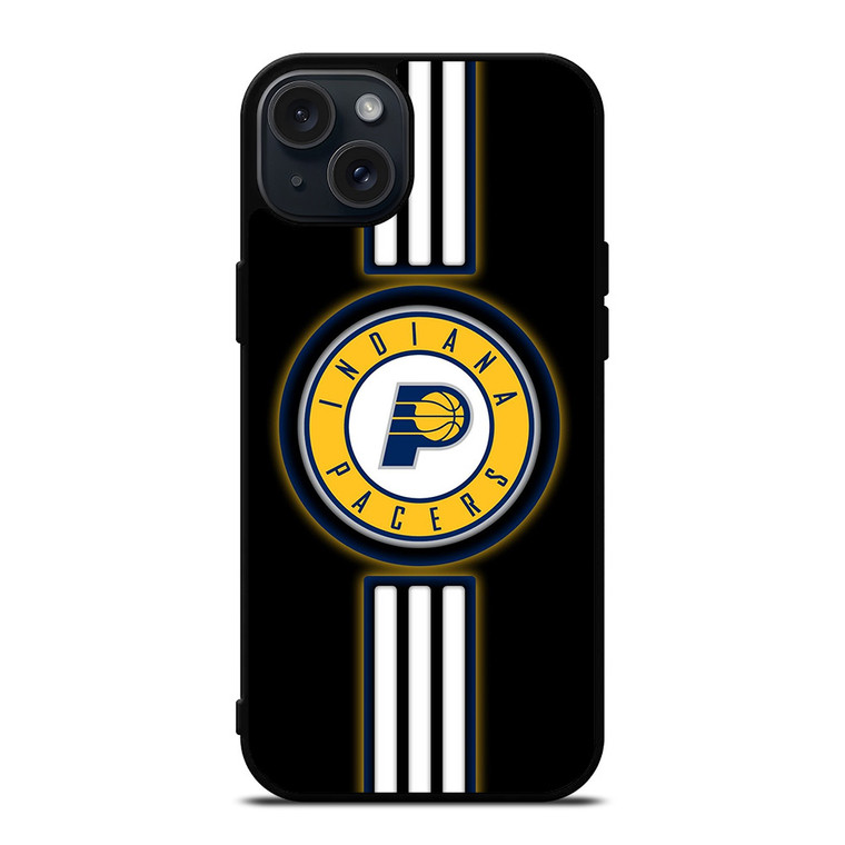 INDIANA PACERS STRIPE LOGO iPhone 15 Plus Case Cover