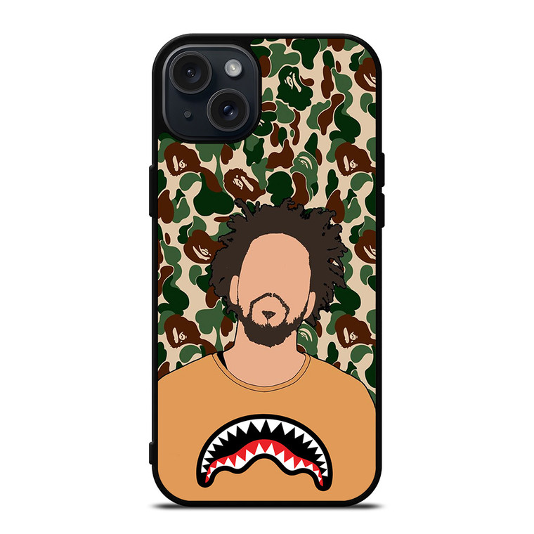 J COLE BAPE PAINT iPhone 15 Plus Case Cover