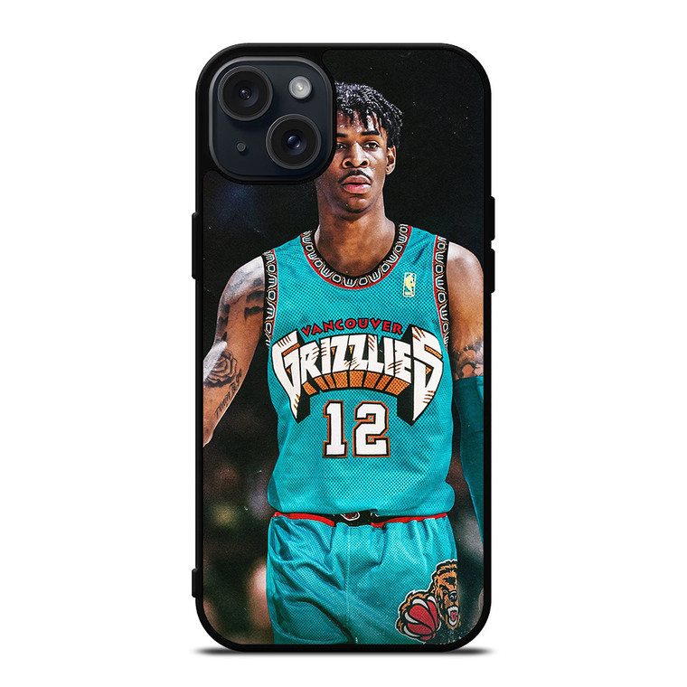 JA MORANT MEMPHIS GRIZZLIES NBA 3 iPhone 15 Plus Case Cover