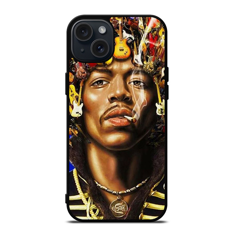 JIMI HENDRIX GUITAR HAIR iPhone 15 Plus Case Cover JIMI HENDRIX GUITAR HAIR iPhone 15 Plus Case Cover