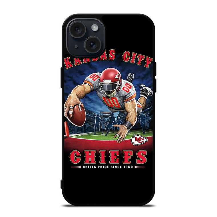 KANSAS CITY CHIEFS FOOTBALL ART iPhone 15 Plus Case Cover