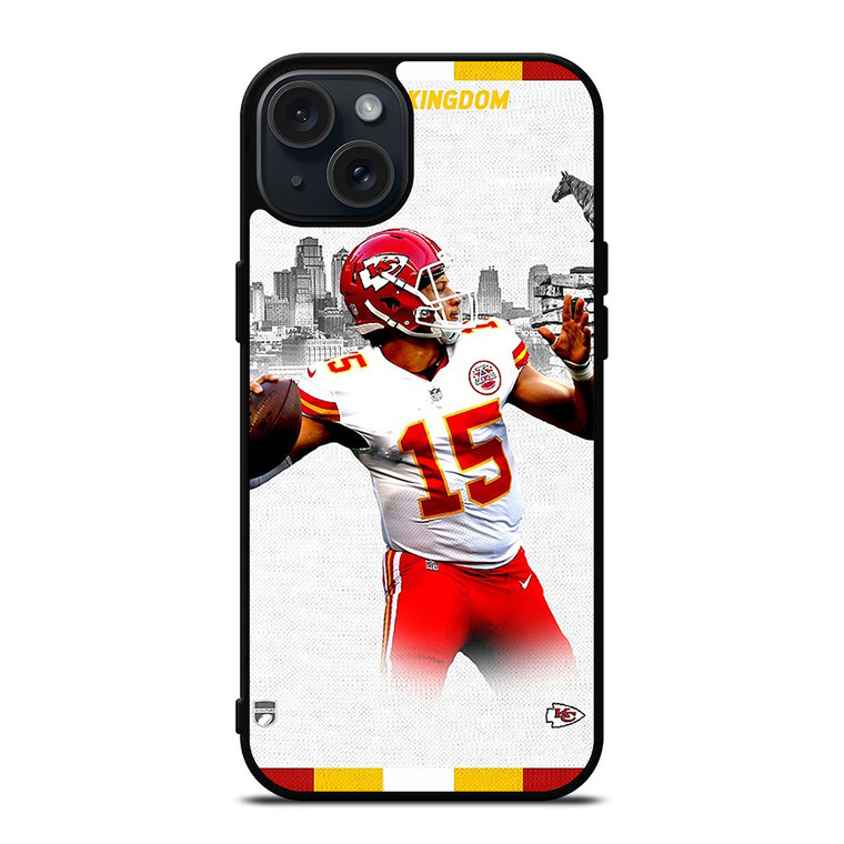 KANSAS CITY PATRICK MAHOMES NFL FOOTBALL iPhone 15 Plus Case Cover
