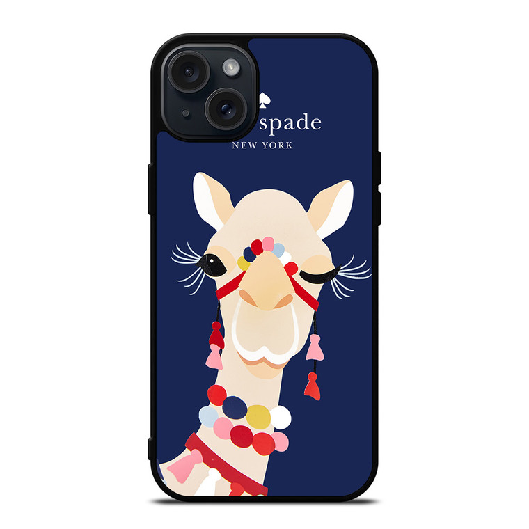 KATE SPADE CAMEL APPLIQUE iPhone 15 Plus Case Cover