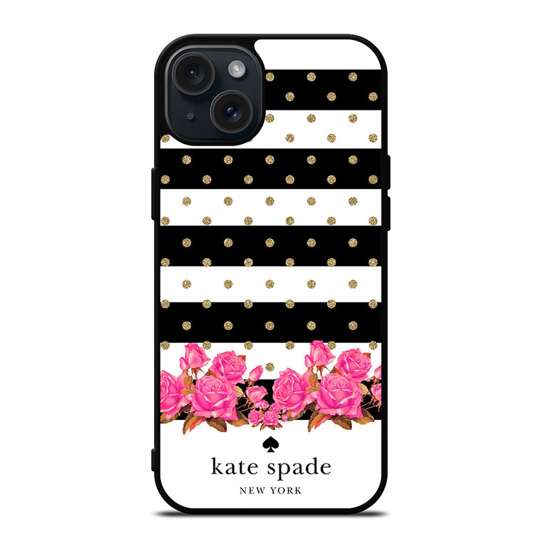 KATE SPADE NEW YORK FLORAL POLKADOTS iPhone 15 Plus Case Cover