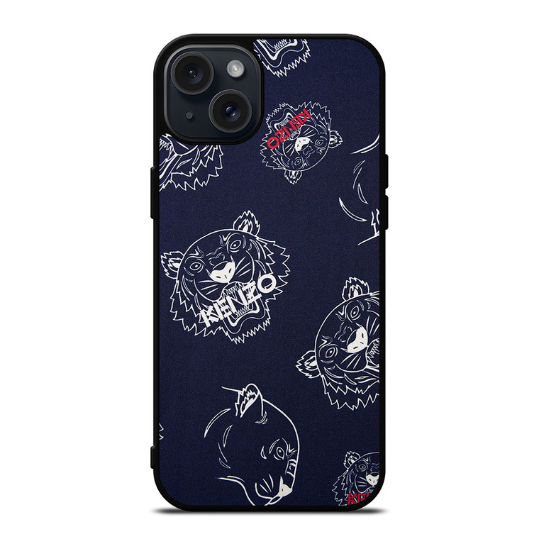 KENZO PARIS TIGER COLLAGE iPhone 15 Plus Case Cover