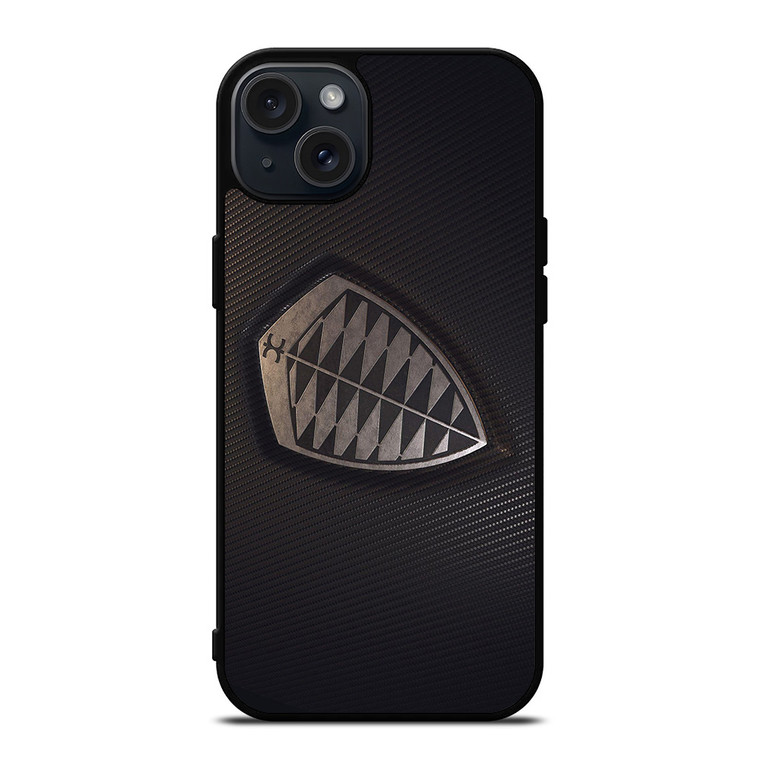 KOENIGSEGG CARBON CAR LOGO iPhone 15 Plus Case Cover