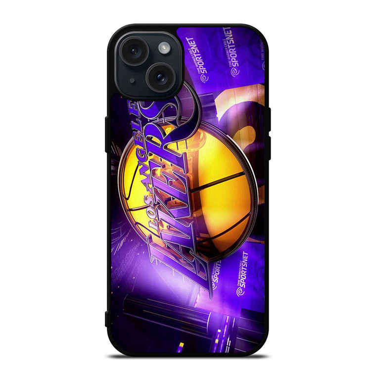LA LAKERS 3D LOGO iPhone 15 Plus Case Cover