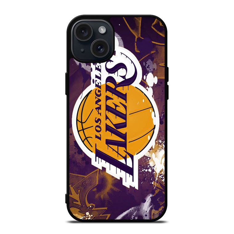 LA LAKERS ART LOGO iPhone 15 Plus Case Cover