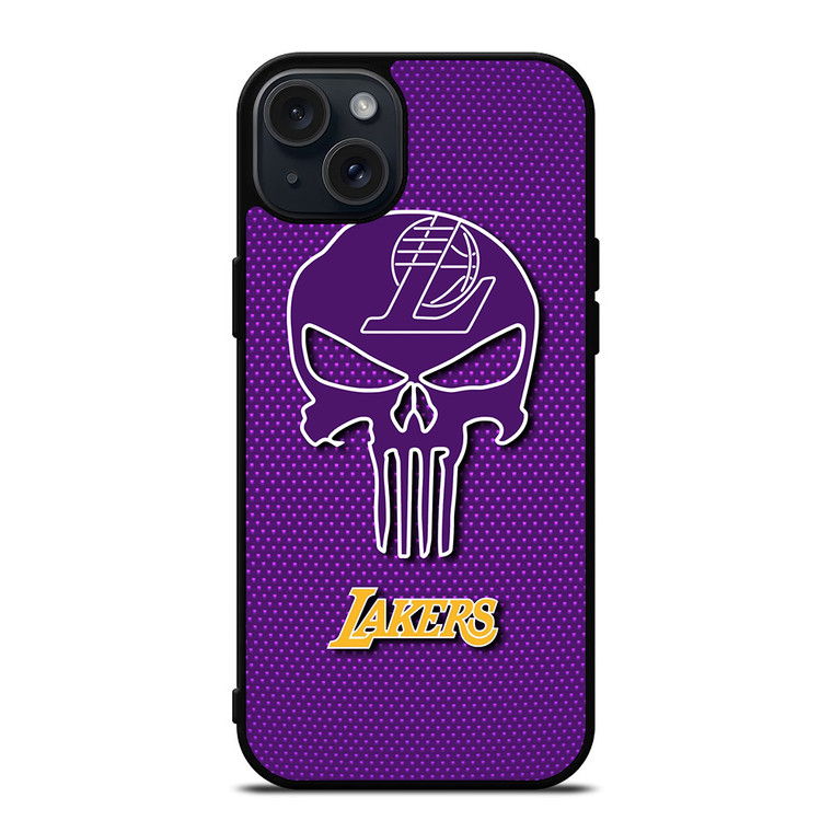 LA LAKERS PUNISHER LOGO iPhone 15 Plus Case Cover
