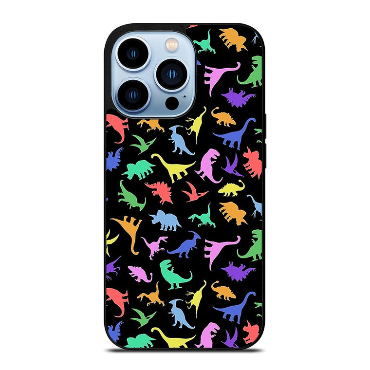 DINOSAUR COLORFUL PATTERN iPhone 13 Pro Max Case Cover