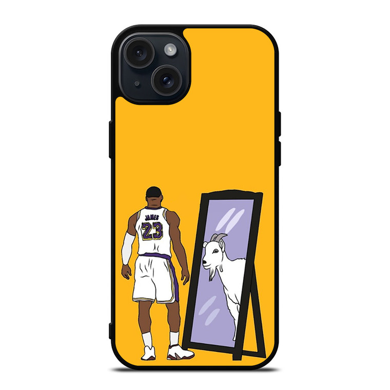 LEBRON JAMES MIRROR GOAT iPhone 15 Plus Case Cover