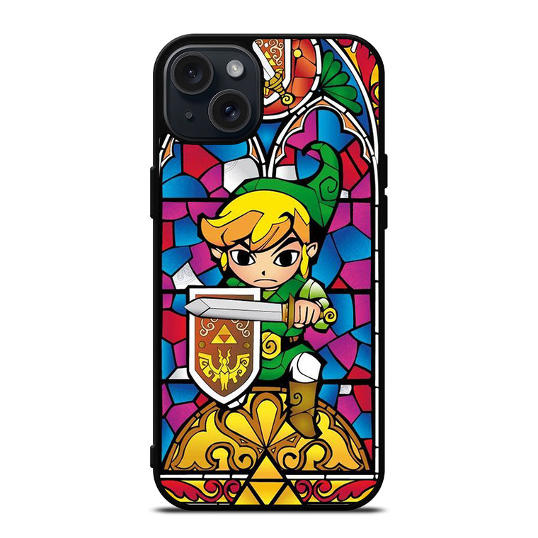 LEGEND OF ZELDA GAMES GLASS ART iPhone 15 Plus Case Cover