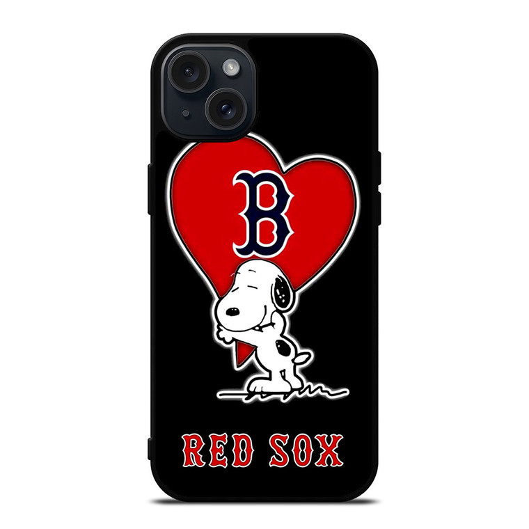LOVE BOSTON RED SOX SNOOPY iPhone 15 Plus Case Cover