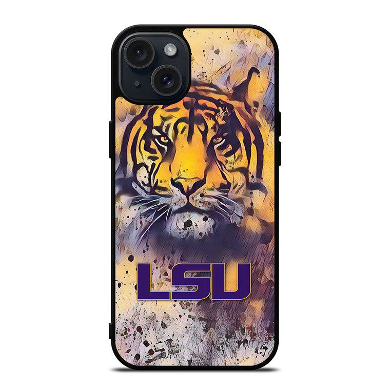 LSU TIGERS ART LOGO iPhone 15 Plus Case Cover
