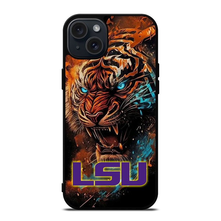 LSU TIGERS ICON LOUISIANA STATE UNIVERSITY LOGO iPhone 15 Plus Case Cover
