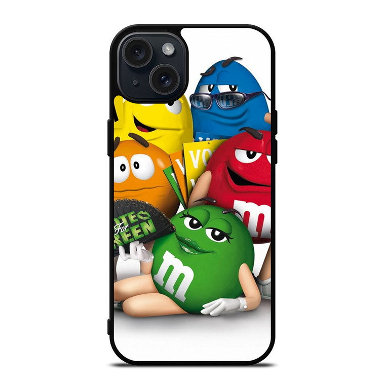M&M'S CHOCOLATE MASCOT ALL iPhone 15 Plus Case Cover