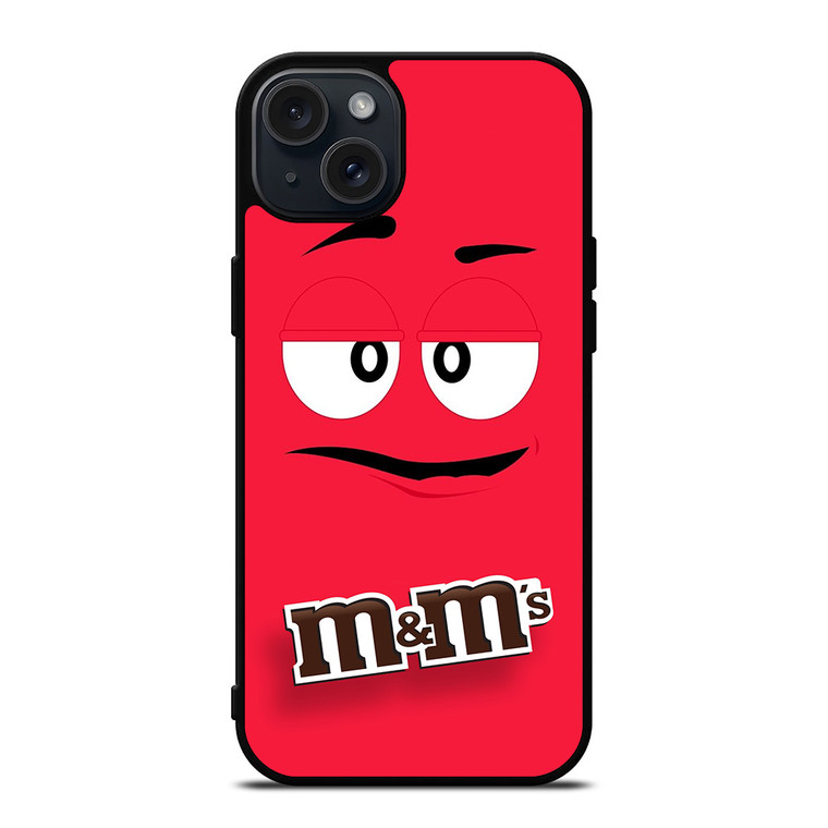M&M'S CHOCOLATE MASCOT FACE iPhone 15 Plus Case Cover