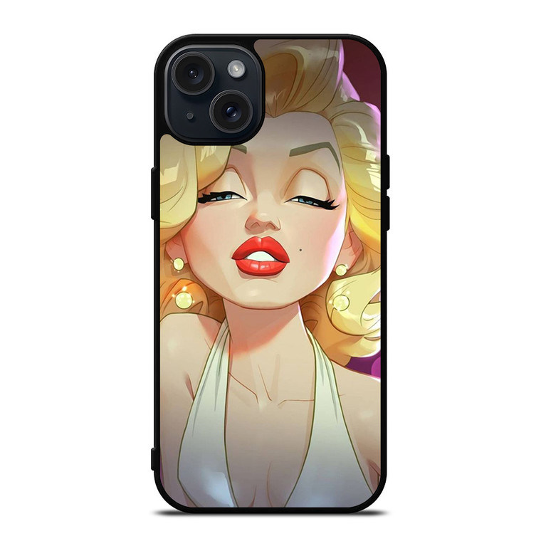 MARILYN MONROE SEXY CARTOON iPhone 15 Plus Case Cover