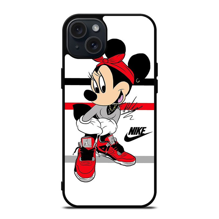 MICKEY MOUSE NIKE AIR JORDAN iPhone 15 Plus Case Cover