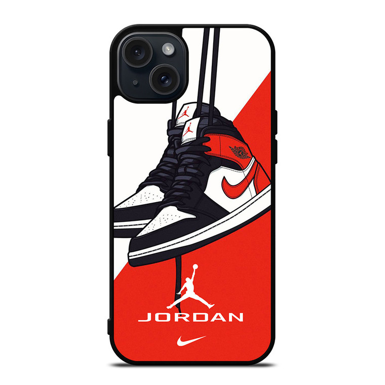 NIKE AIR JORDAN SNEAKERS iPhone 15 Plus Case Cover NIKE AIR JORDAN SNEAKERS iPhone 15 Plus Case Cover