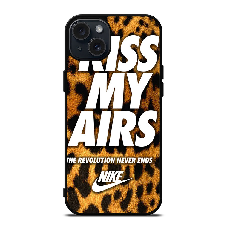 NIKE KISS MY AIRS LEOPARD iPhone 15 Plus Case Cover