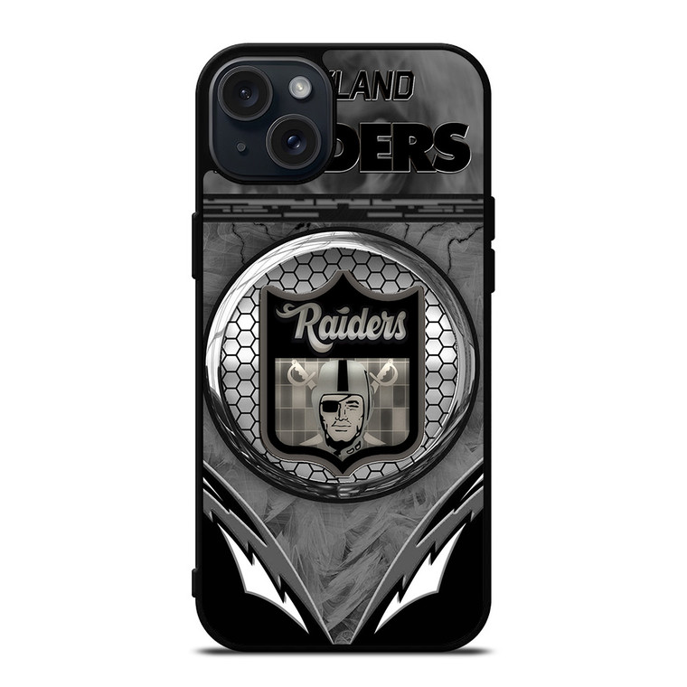 OAKLAND RAIDERS NFL LOGO iPhone 15 Plus Case Cover