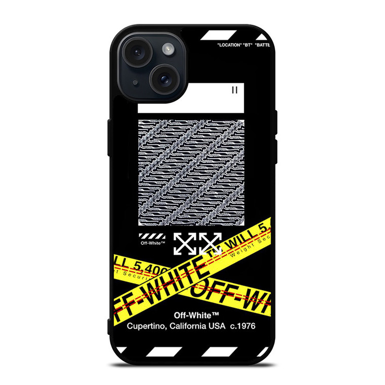 OFF WHITE X BATIK iPhone 15 Plus Case Cover