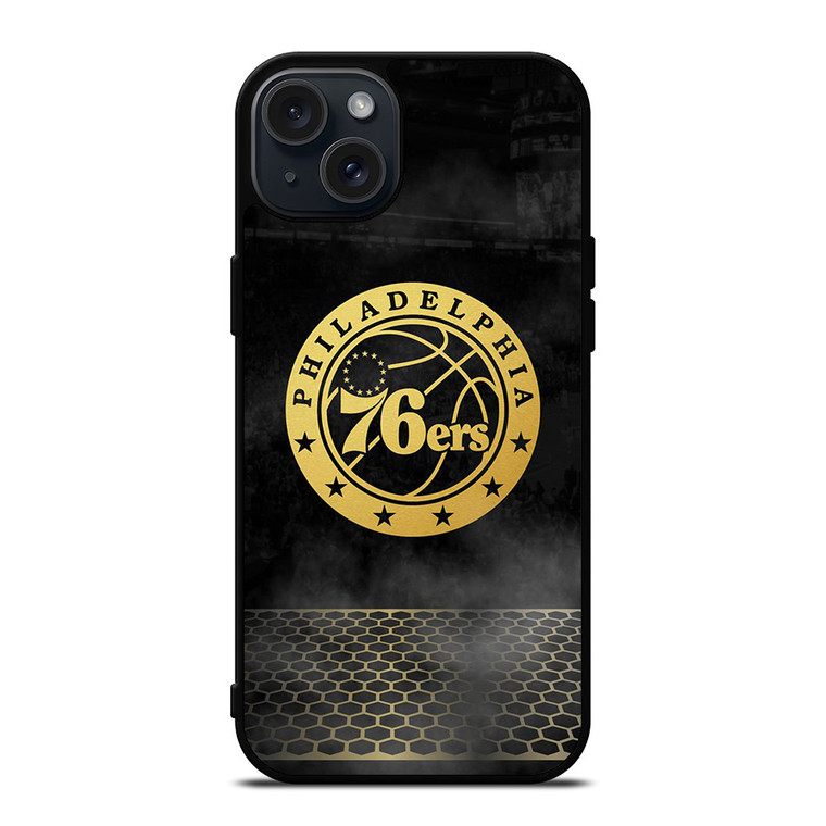 PHILADELPHIA 76ERS GOLD LOGO iPhone 15 Plus Case Cover