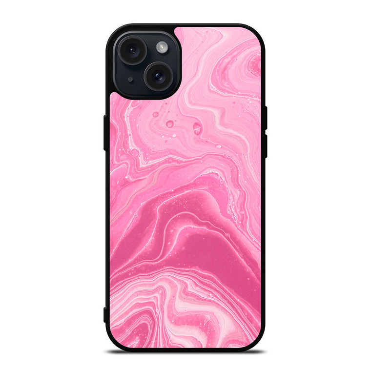 PINK LIQUID TEXTURES iPhone 15 Plus Case Cover