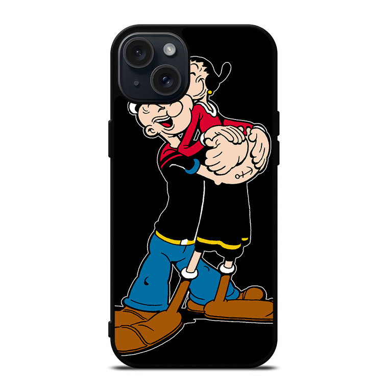 POPEYE AND OLIVE CARTOON iPhone 15 Plus Case Cover