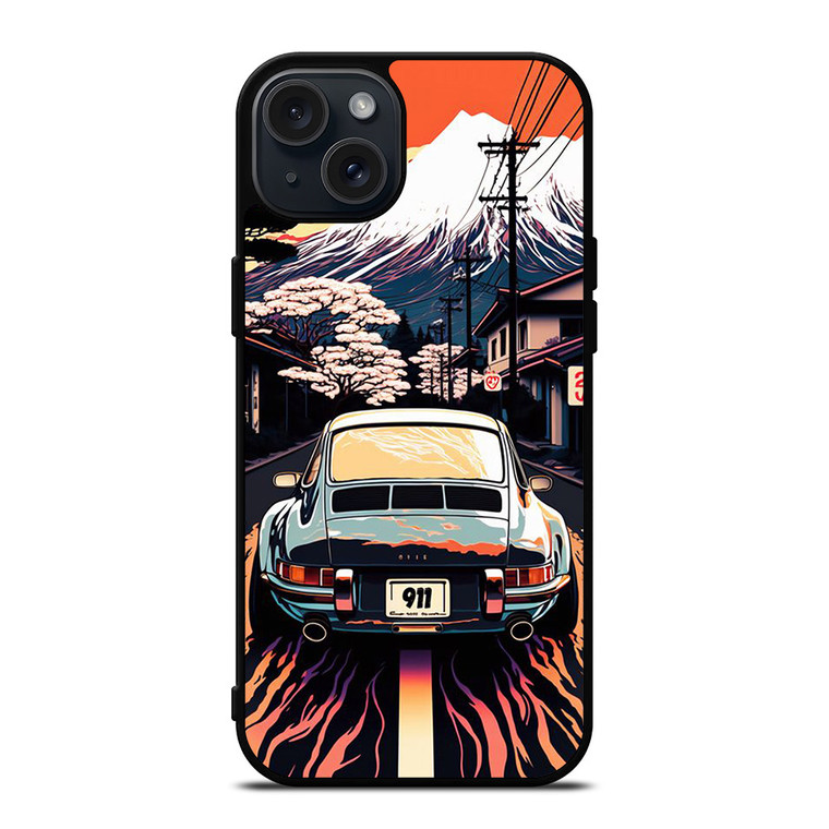 PORSCHE CAR 911 RACING CAR PAINTING iPhone 15 Plus Case Cover