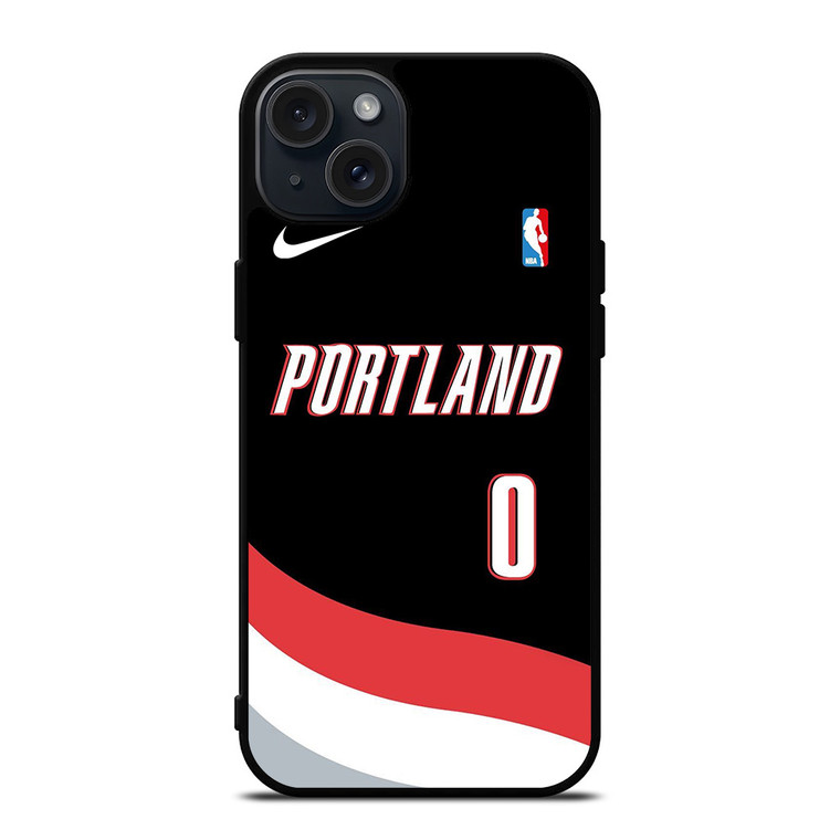 PORTLAND TRAIL BLAZERS NBA NIKE iPhone 15 Plus Case Cover