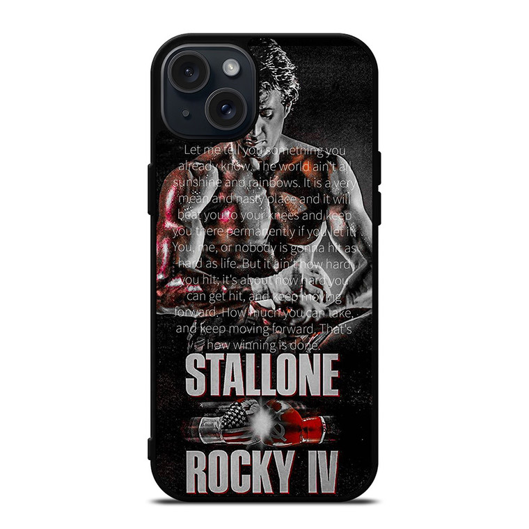 ROCKY BALBOA QUOTE ART iPhone 15 Plus Case Cover