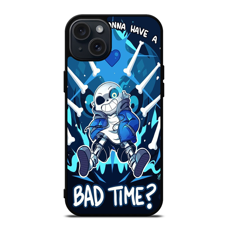 SANS UNDERTALE BAD TIME 2 iPhone 15 Plus Case Cover