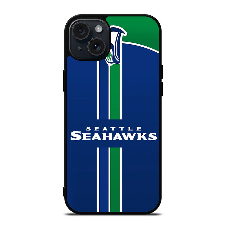 SEATTLE SEAHAWKS VERTICAL LOGO iPhone 15 Plus Case Cover