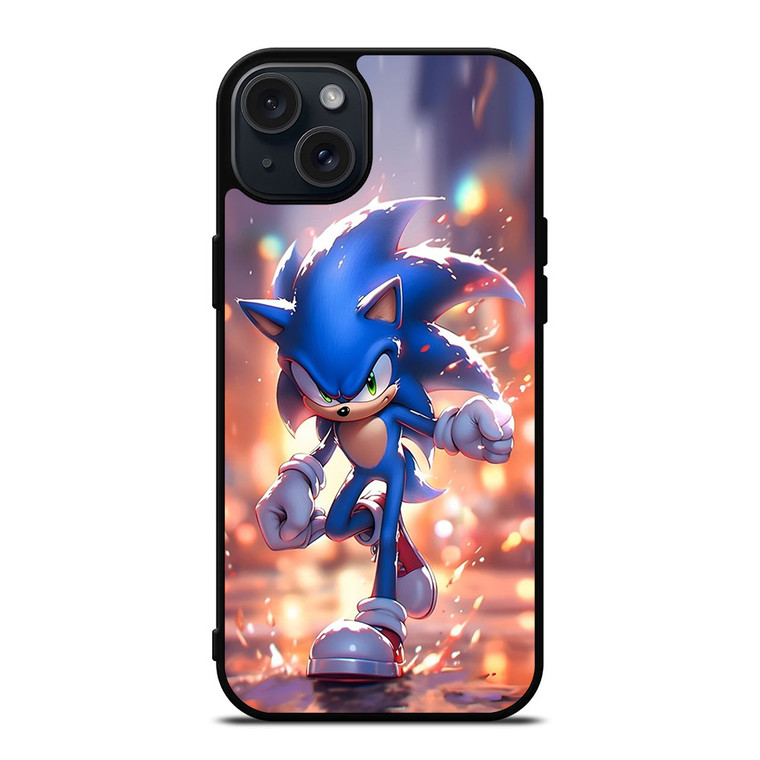 SONIC THE HEDGEHOG ANIMATION RUNNING iPhone 15 Plus Case Cover