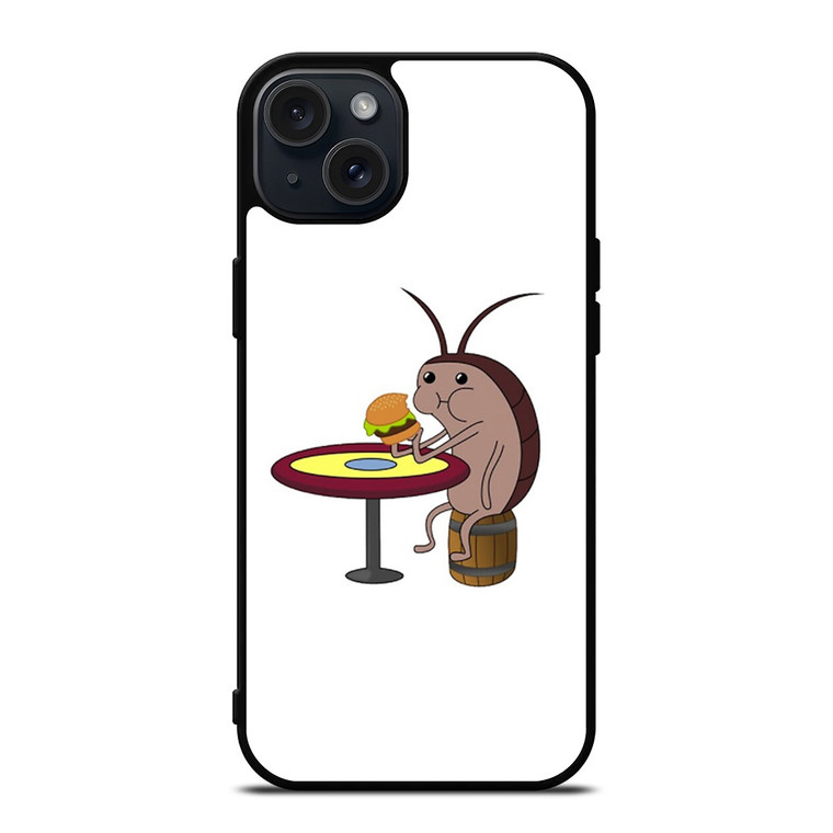 SPONGEBOB COCKROACH EAT PATTY iPhone 15 Plus Case Cover