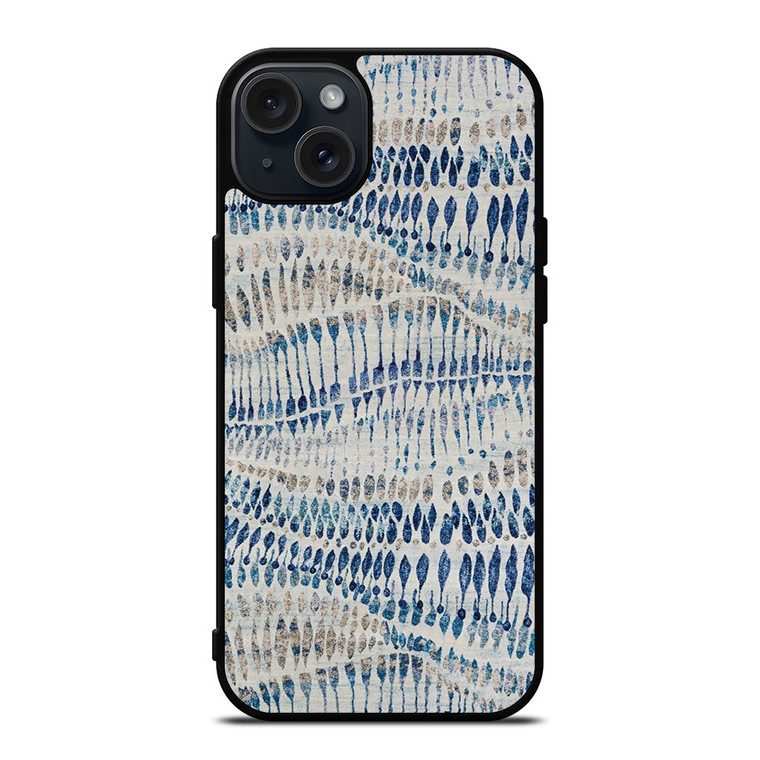 STRETCHED WAVY CHIFFON FABRIC iPhone 15 Plus Case Cover