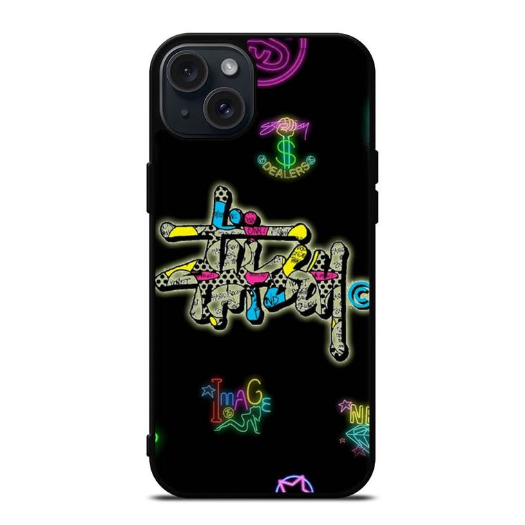STUSSY LOGO COLOR FULL iPhone 15 Plus Case Cover