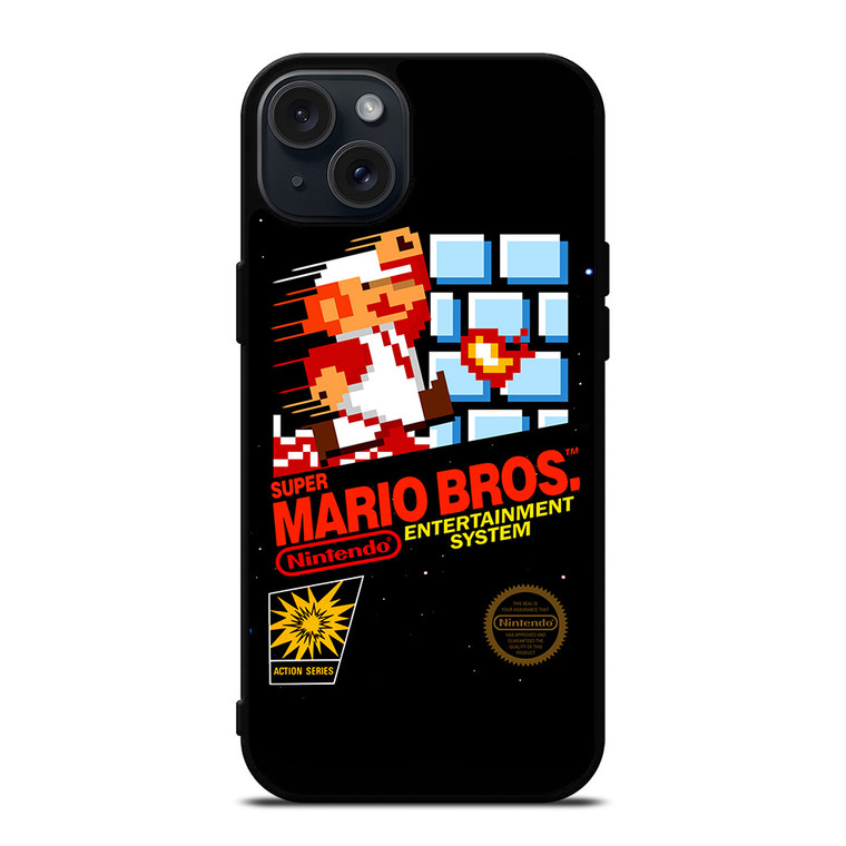 SUPER MARIO BROSS RETRO NES iPhone 15 Plus Case Cover