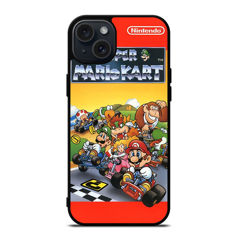 SUPER MARIO KART BROSS GAMES NINTENDO POSTER iPhone 15 Plus Case Cover
