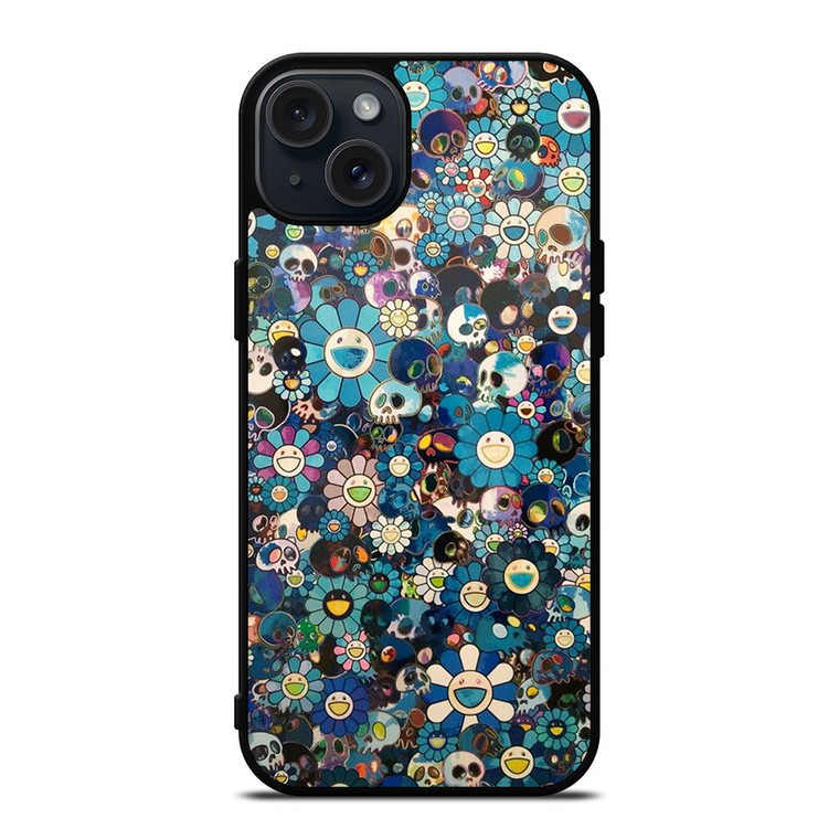 TAKASHI MURAKAMI FLOWERS SKULL iPhone 15 Plus Case Cover