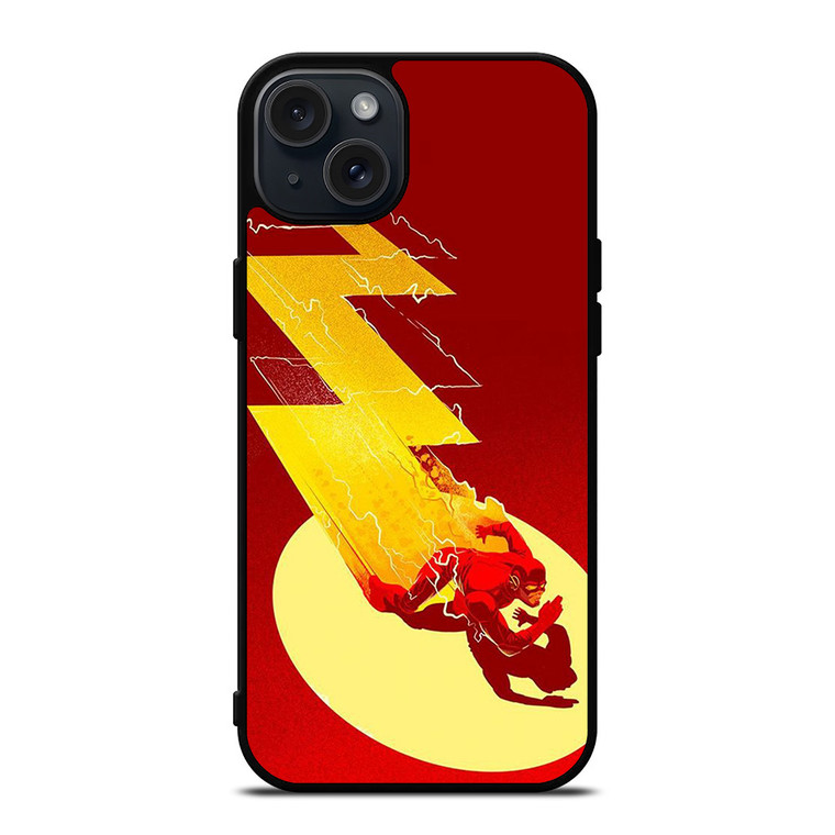 THE FLASH LOGO ART CARTOON iPhone 15 Plus Case Cover