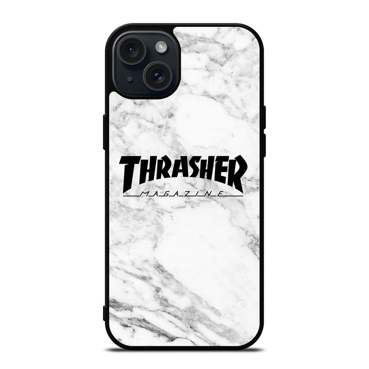 THRASHER SKATEBOARD MAGAZINE LOGO MARBLE iPhone 15 Plus Case Cover