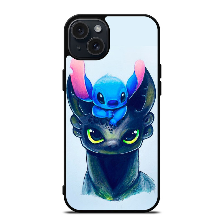TOOTHLESS AND STITCH ART iPhone 15 Plus Case Cover