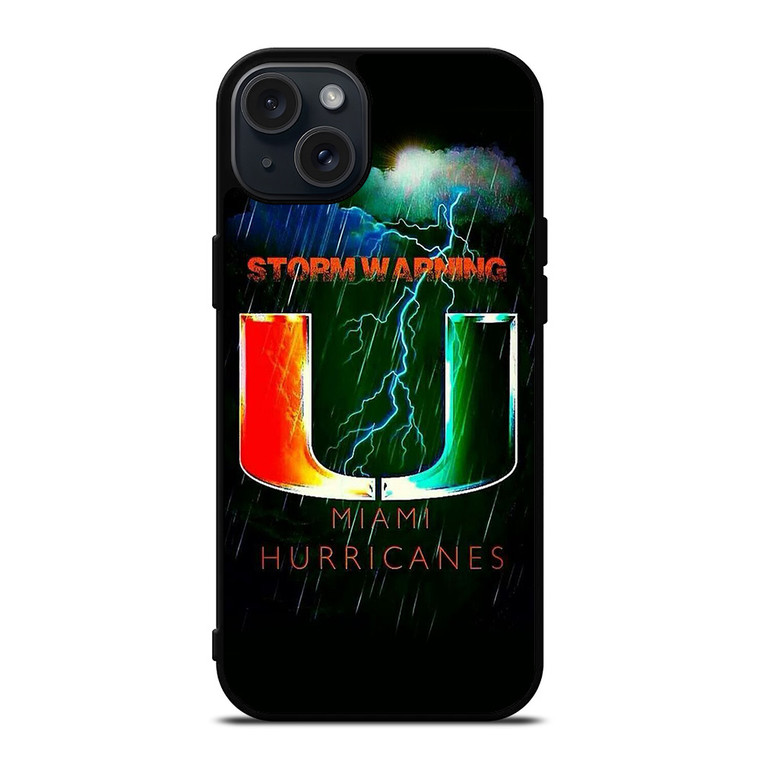 UM MIAMI HURRICANES NFL iPhone 15 Plus Case Cover UM MIAMI HURRICANES NFL iPhone 15 Plus Case Cover