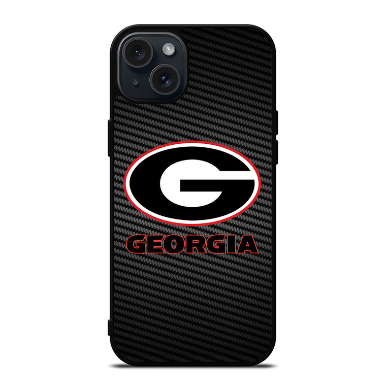 UNIVERSITY GEORGIA CARBON SYMBOL iPhone 15 Plus Case Cover UNIVERSITY GEORGIA CARBON SYMBOL iPhone 15 Plus Case Cover