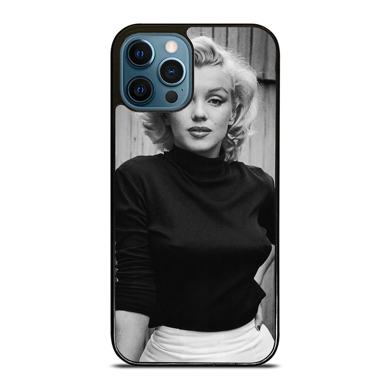 MARILYN MONROE BLACK WHITE iPhone 12 Pro Max Case Cover