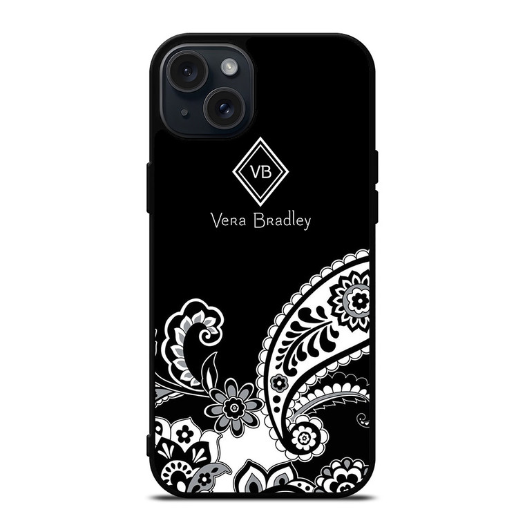 VERA BRADLEY BLACK AND WHITE iPhone 15 Plus Case Cover